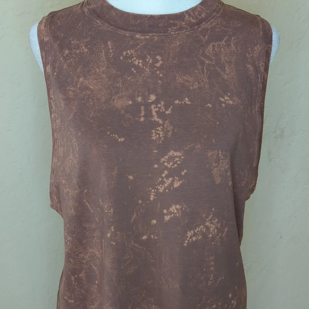 Lululemon All Yours Tank Top Cloudy Wash Cacao Size 2